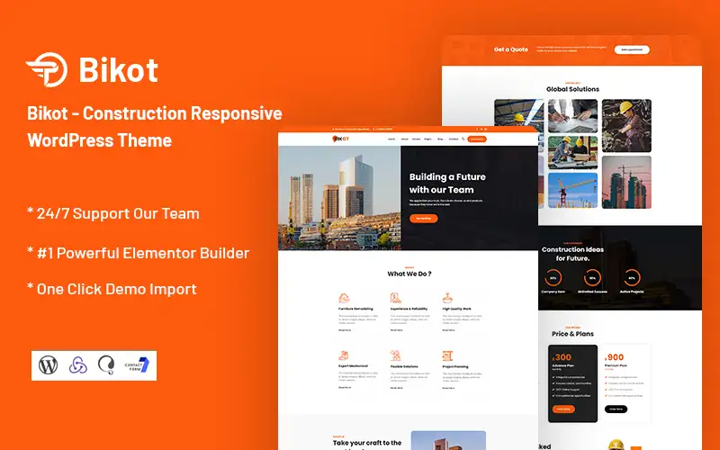 Bikot – Construction Responsive WordPress Theme