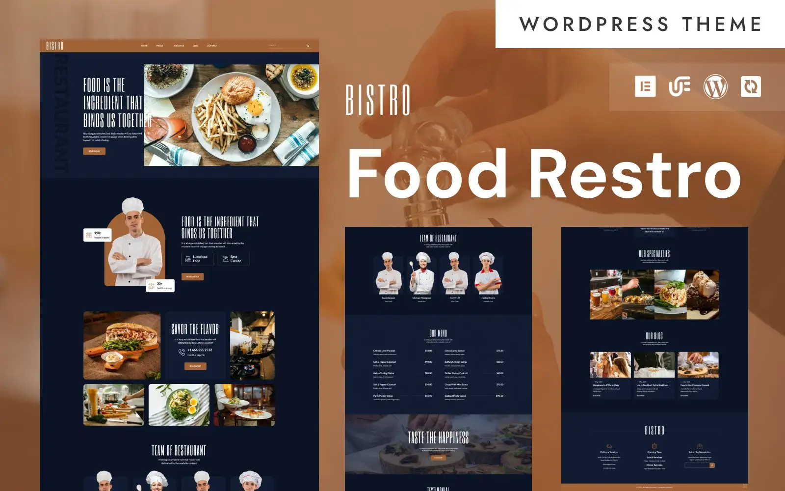 Bistro – Food Restaurant & Cafe WordPress Elementor Theme WordPress Theme