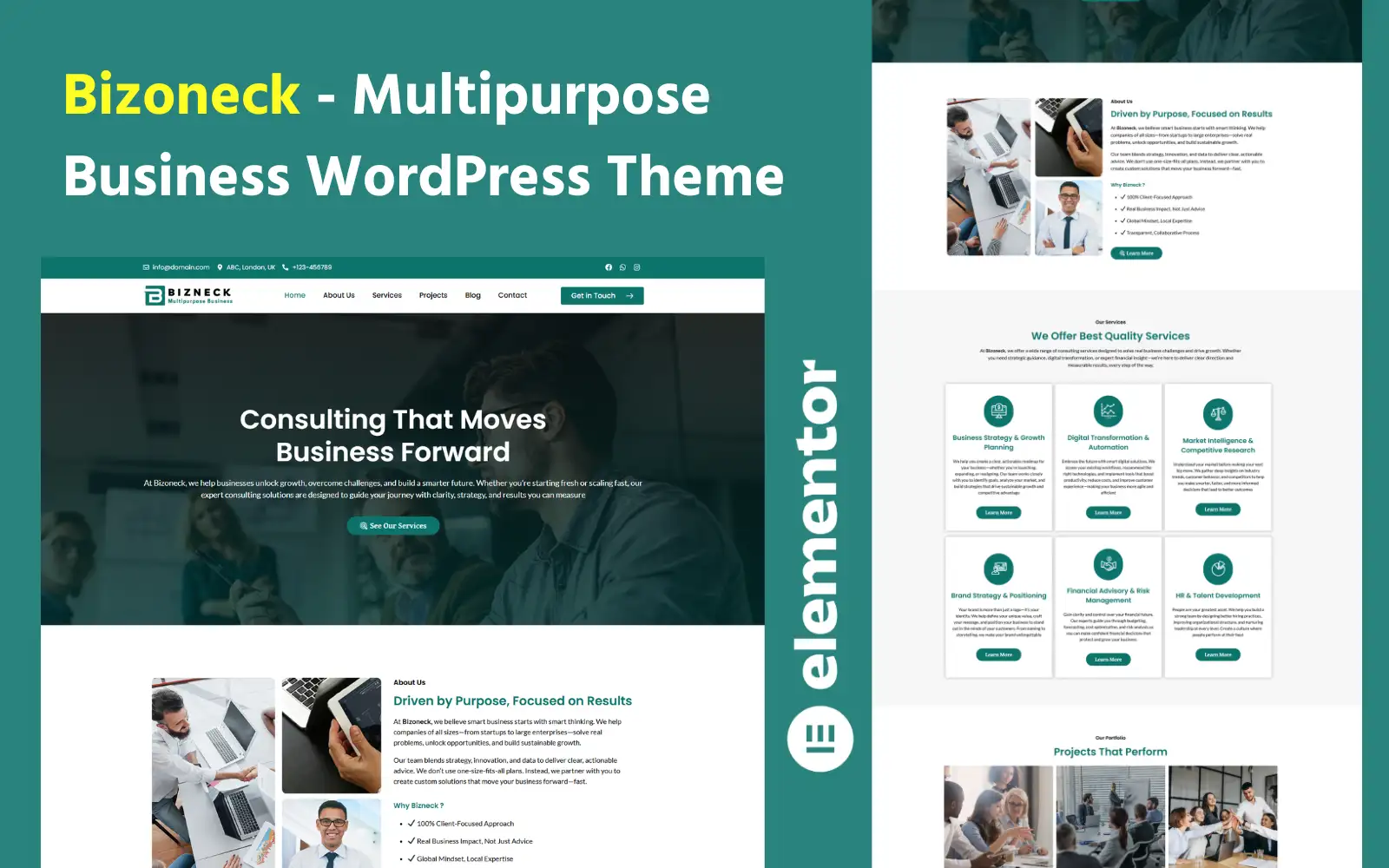 Bizoneck – Multipurpose Business WordPress Theme