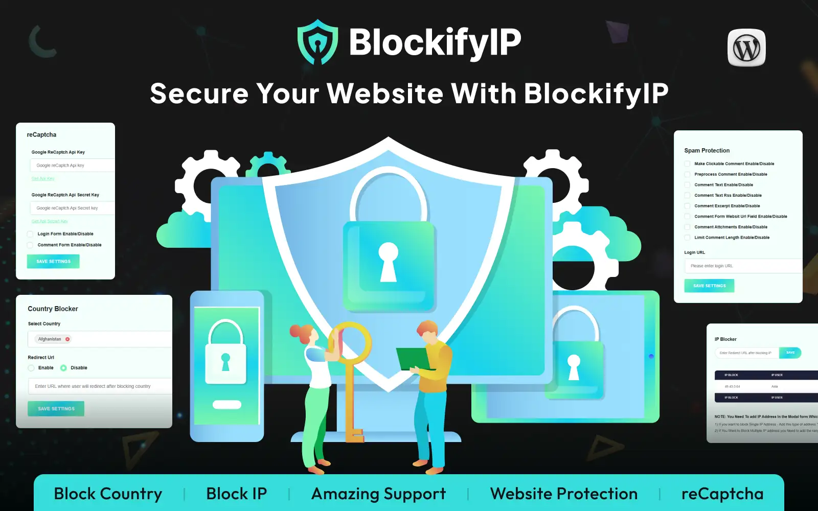BlockifyIP – Country & IP Blocker Security WordPress Plugin