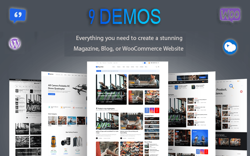 Blog Pulse – Perfect for Blogs, Magazines, and News Sites WordPress Theme