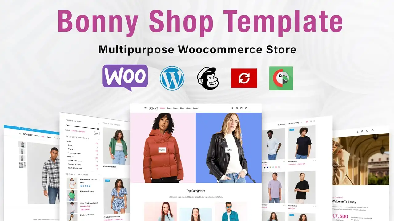 Bonny Shop Woocommerce Template WooCommerce Theme