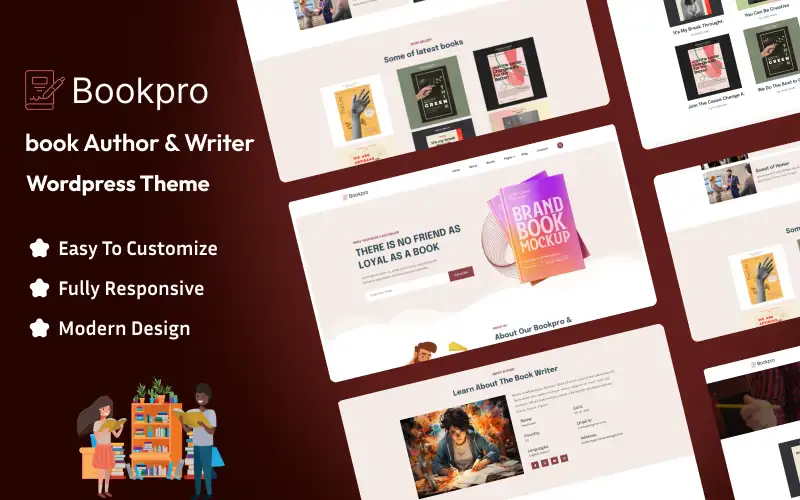 Bookpro – Book Author And Writer WordPress Theme WordPress Theme