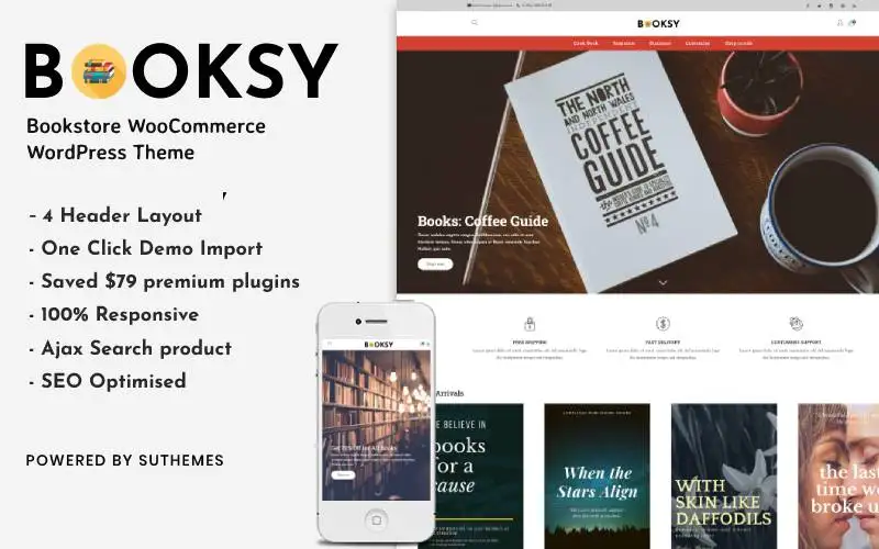 Booksy – Bookstore WooCommerce WordPress Theme WooCommerce Theme