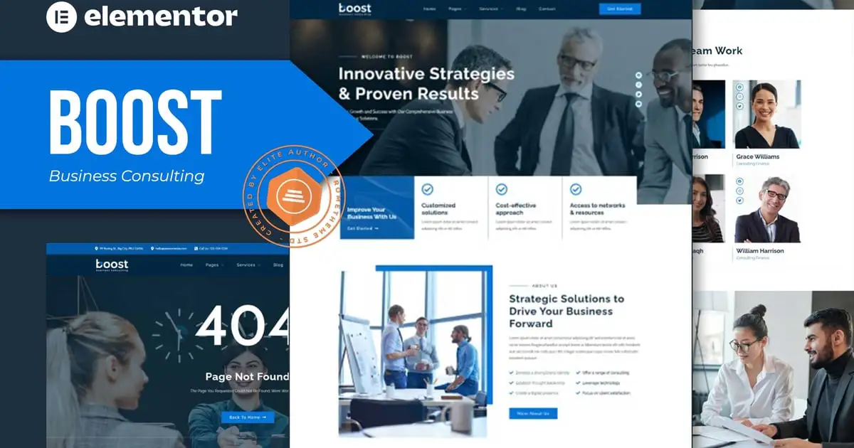 Boost – Business Consulting Elementor Template Kit