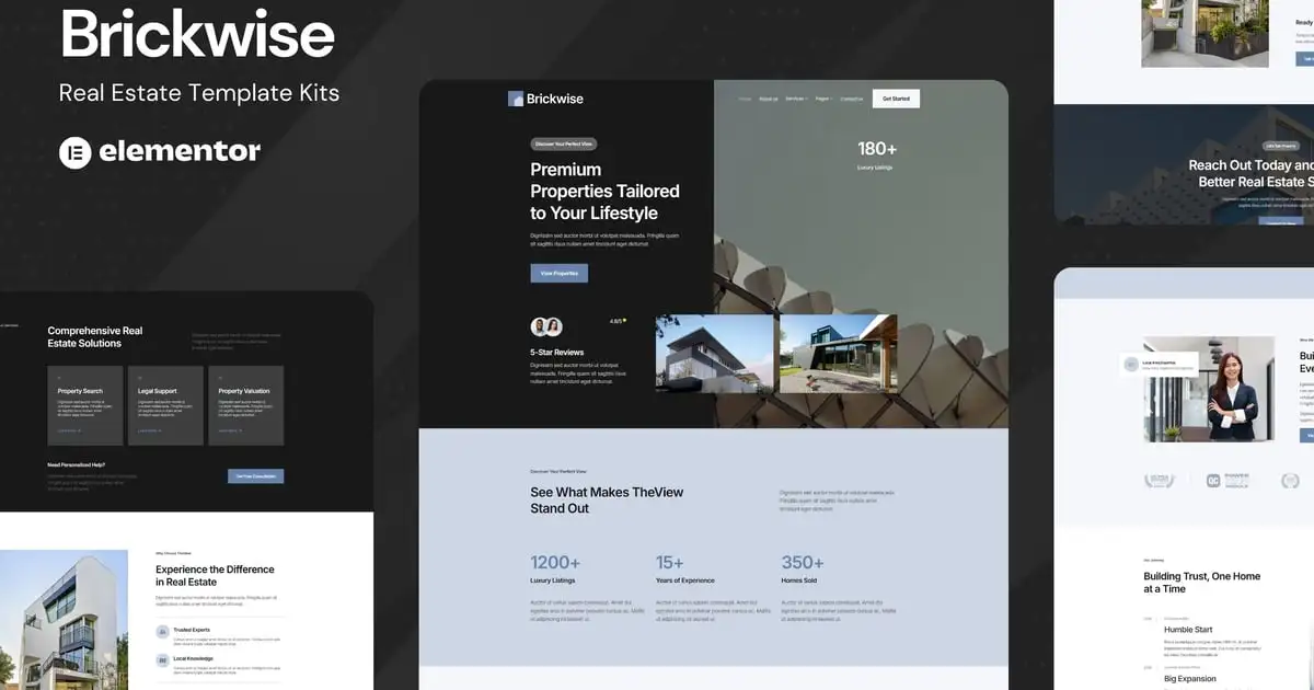 Brickwise – Real Estate Elementor Template Kit