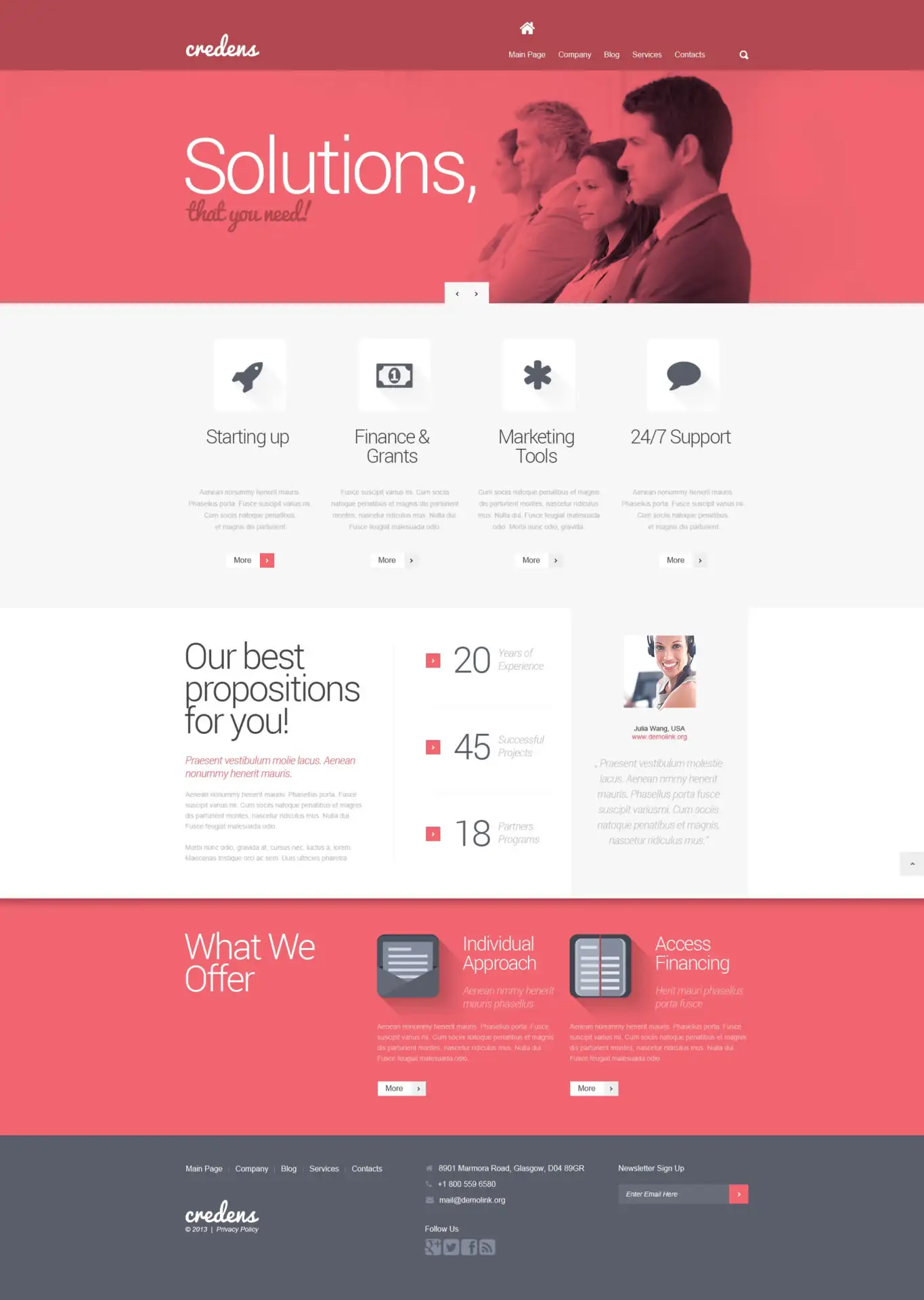 Business for Bold Start WordPress Theme