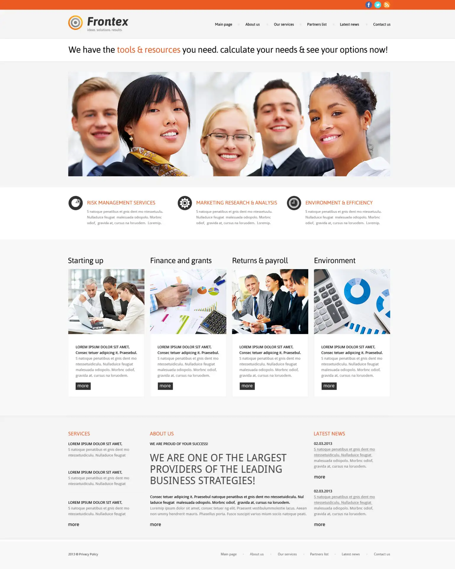 Business & Services Responsive WordPress Theme