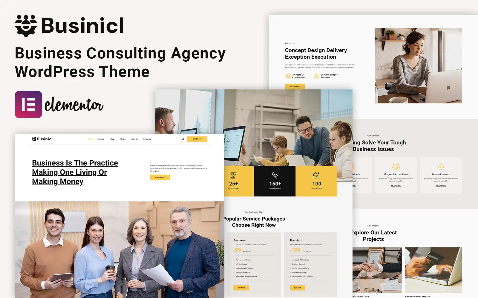 Businicl – Business Consulting WordPress Theme