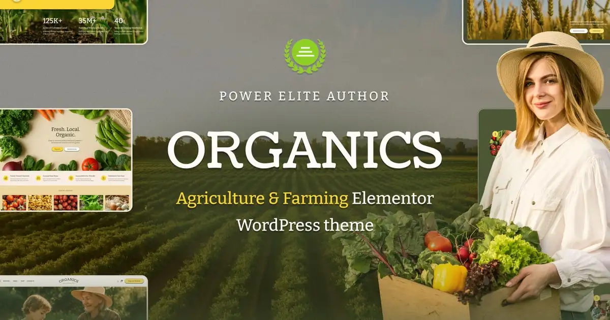 Organics – Agriculture & Food Farm WordPress Theme