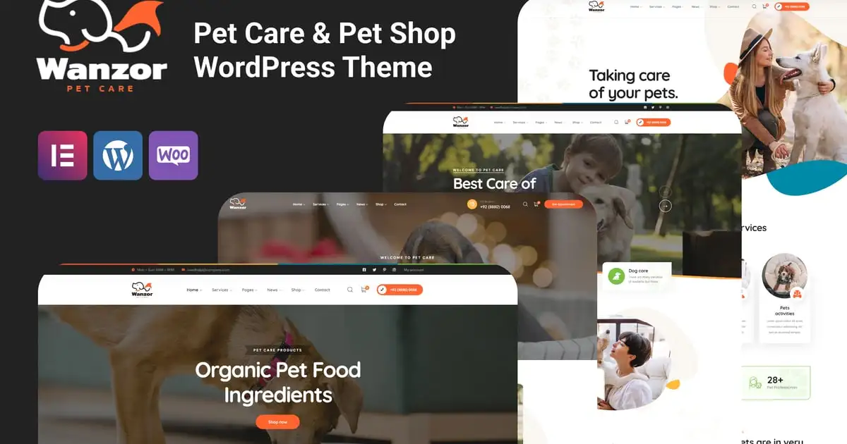 Wanzor – Pet WordPress Theme