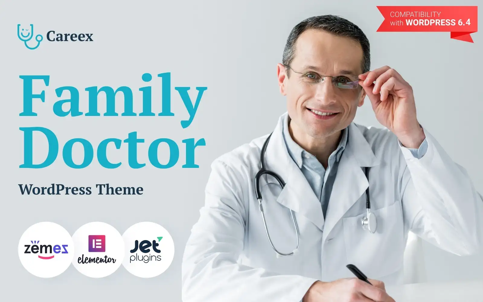Careex – Family Doctor WordPress Elementor Theme WordPress Theme