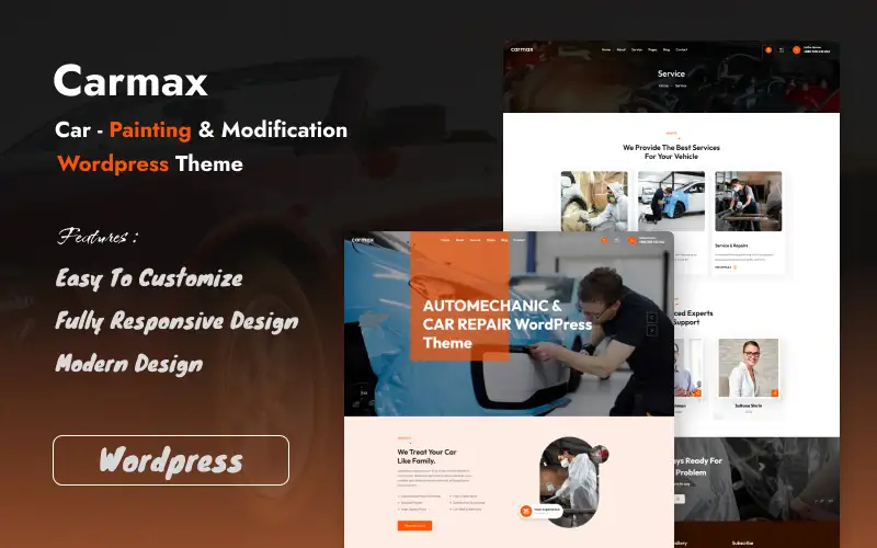 Carmax – Car Painting & Modification WordPress Theme WordPress Theme