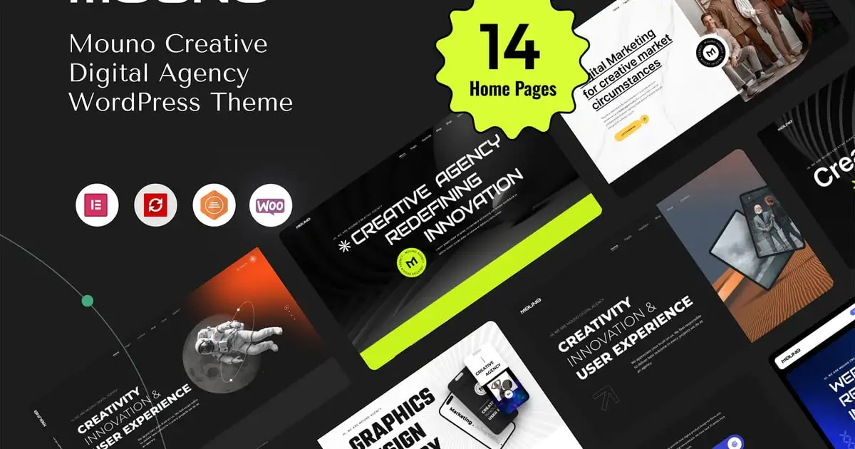 Mouno – Creative Digital Agency WordPress Theme