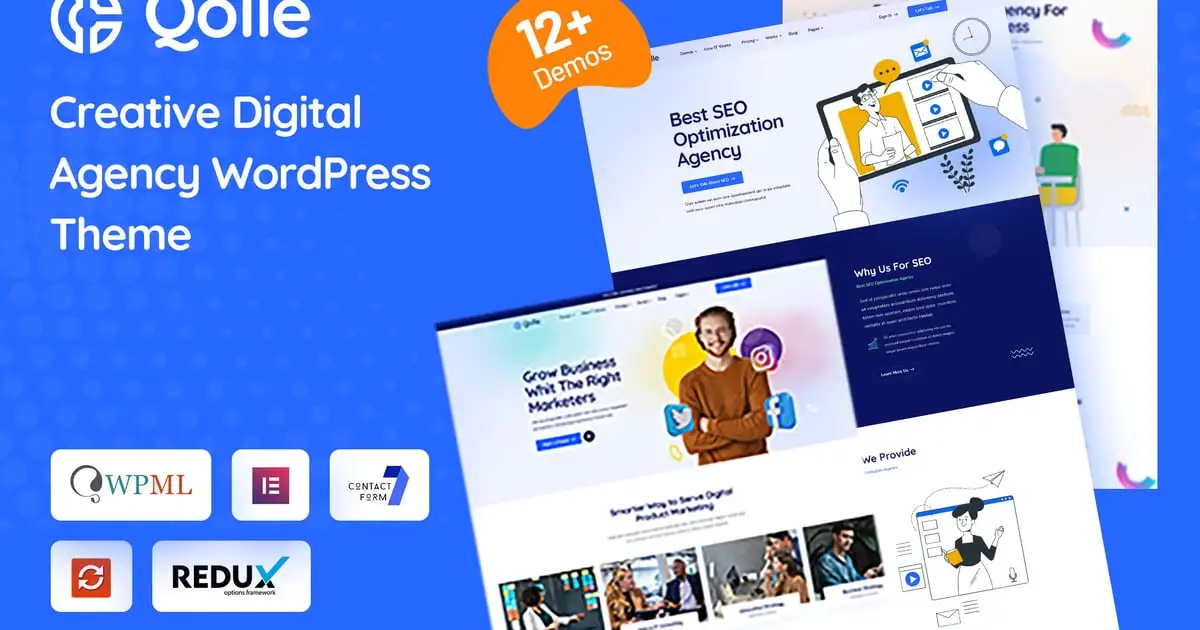 Qolle – Digital Marketing Agency WordPress Theme