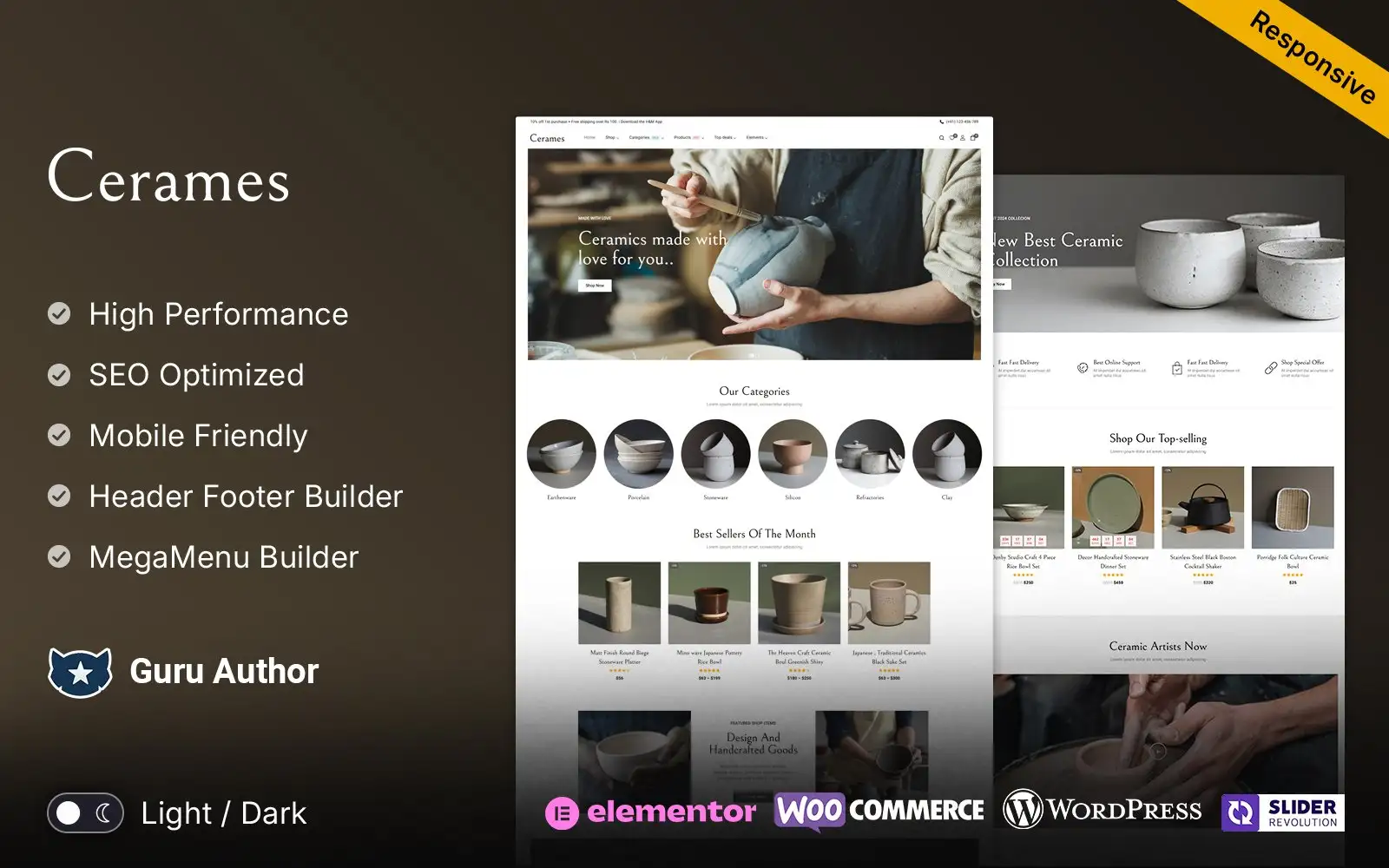 Cerames – Ceramic Pottery and Craft WooCommerce Theme