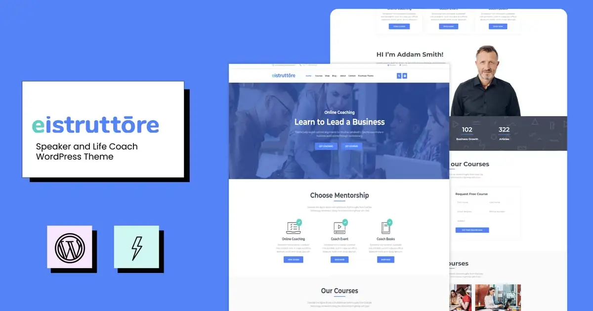 Eistruttore – Speaker/Life Coach WordPress Theme