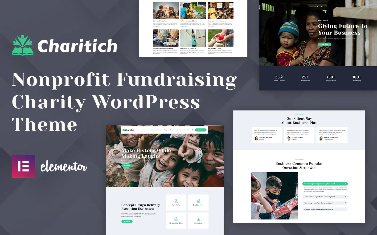 Charitich – NonProfit Fundraising Charity WordPress Theme