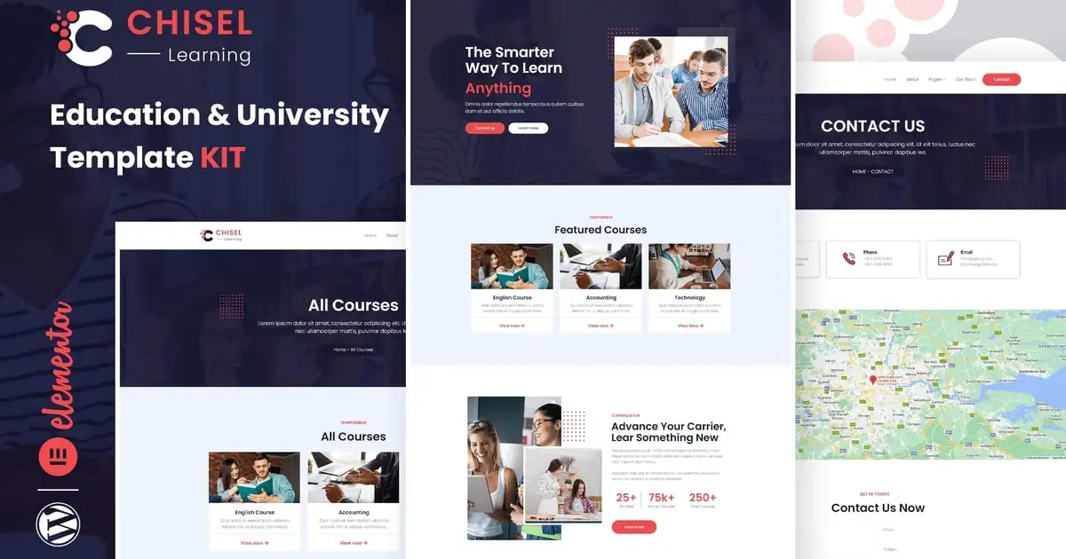 Chisel – Education & University Elementor Template Kit