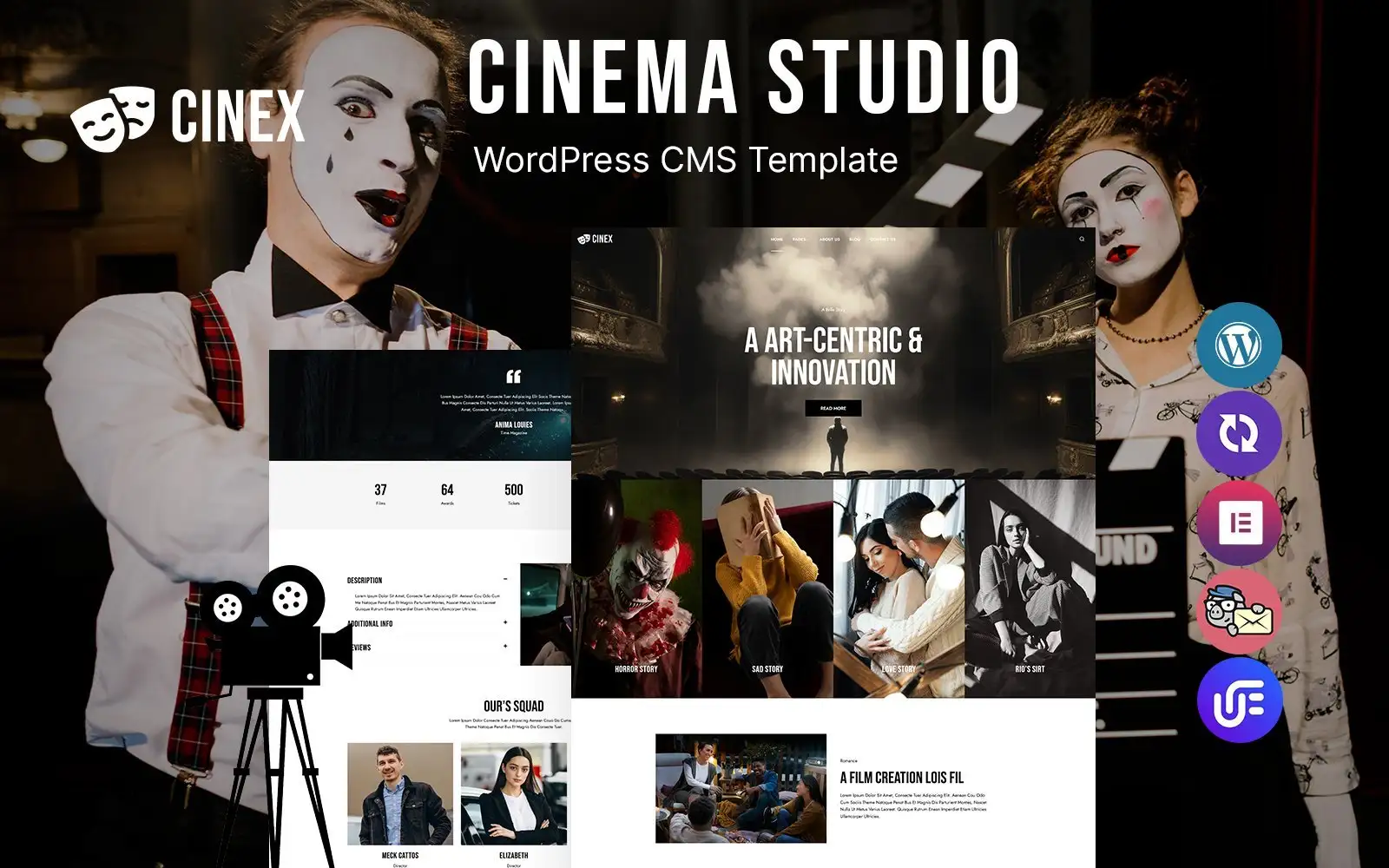 CineX – Cinema Studio WordPress Theme