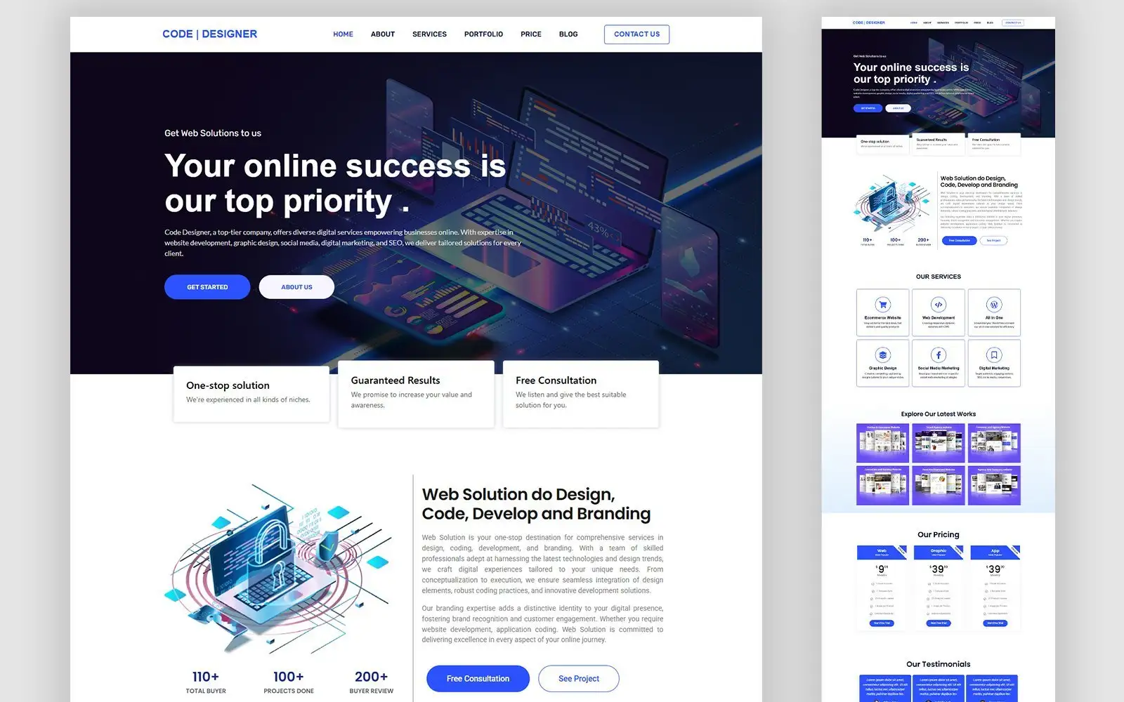 Code Designer – Creative Agency & Portfolio WordPress Theme