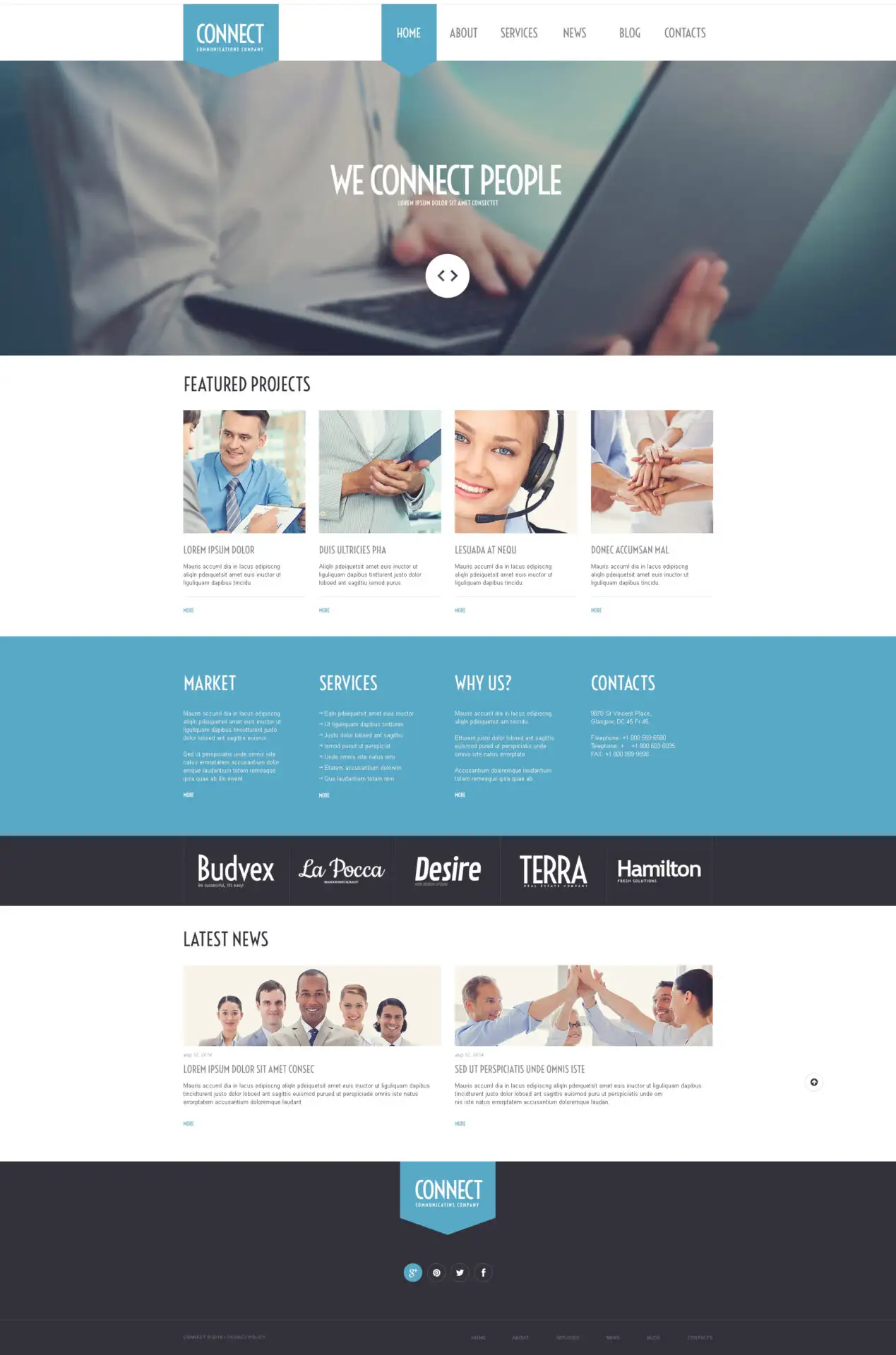 Communications Agency WordPress Theme