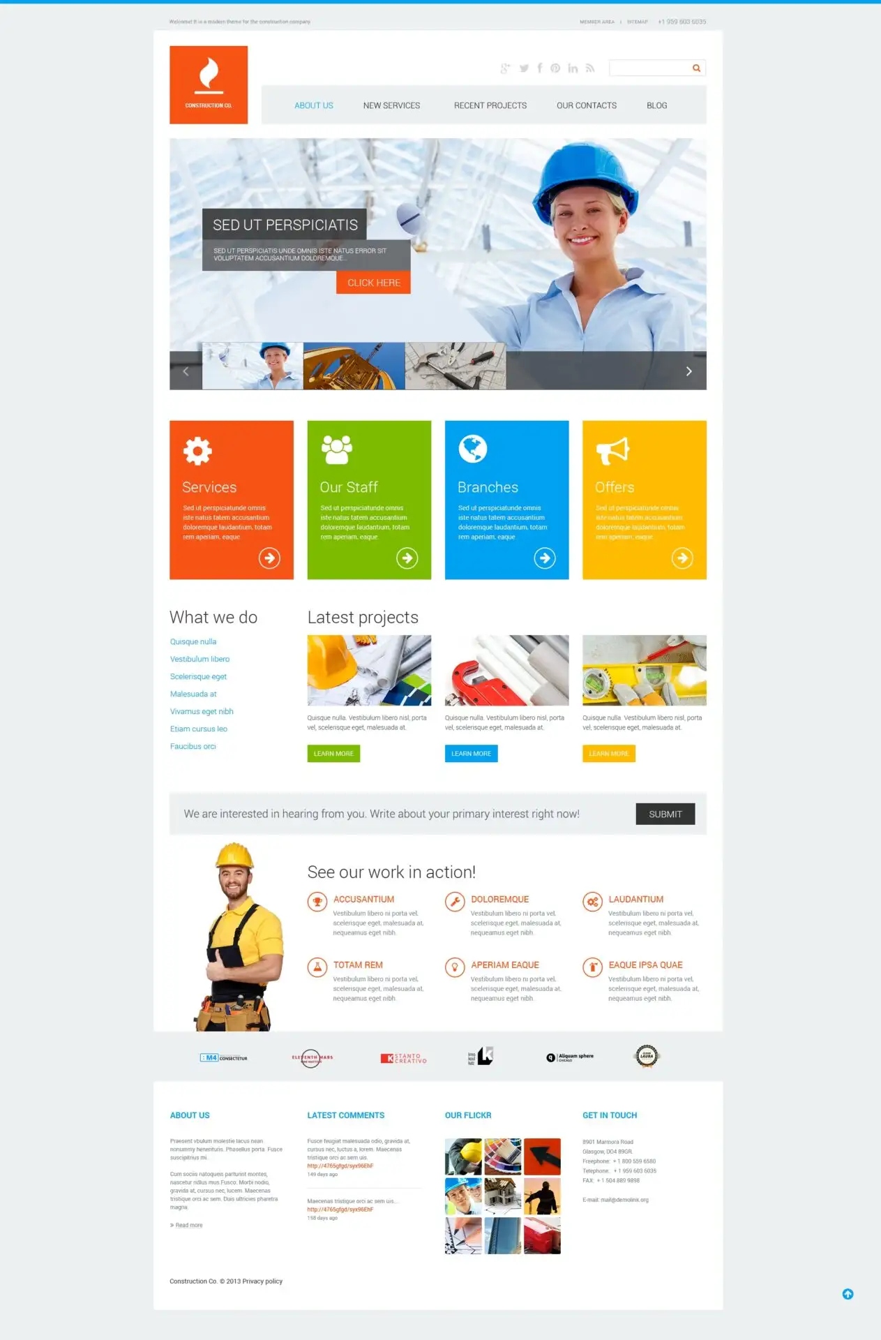 Construction Co WordPress Theme