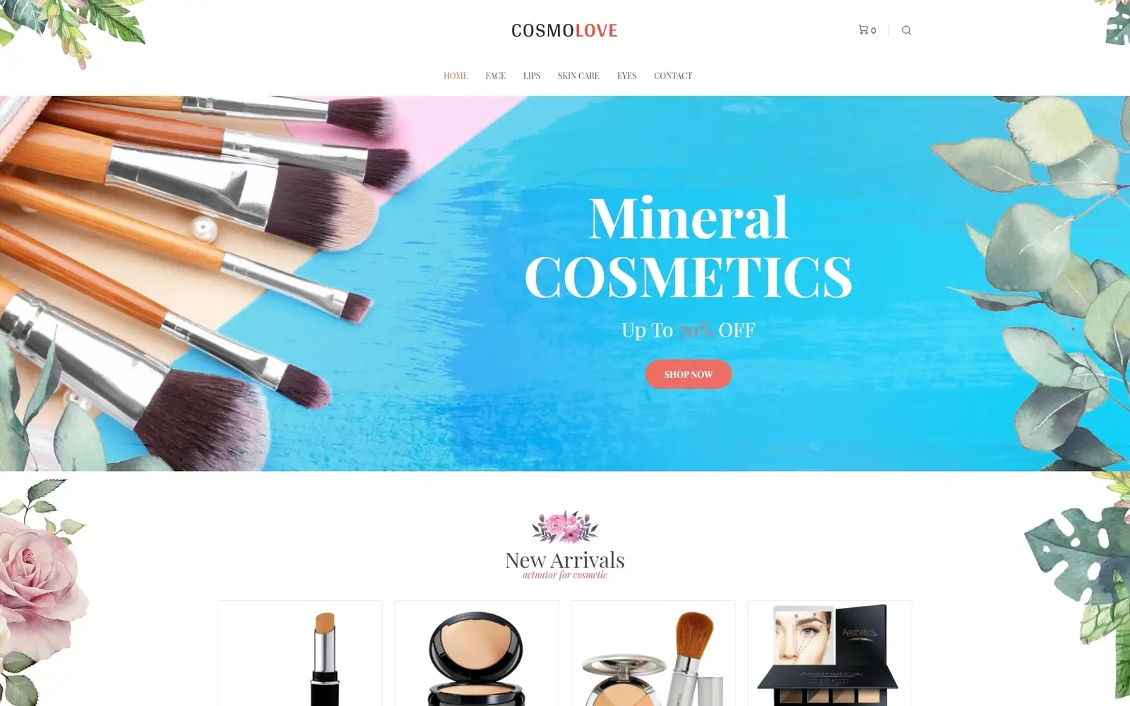 Cosmolove – Cosmetics Store Elementor WooCommerce Theme