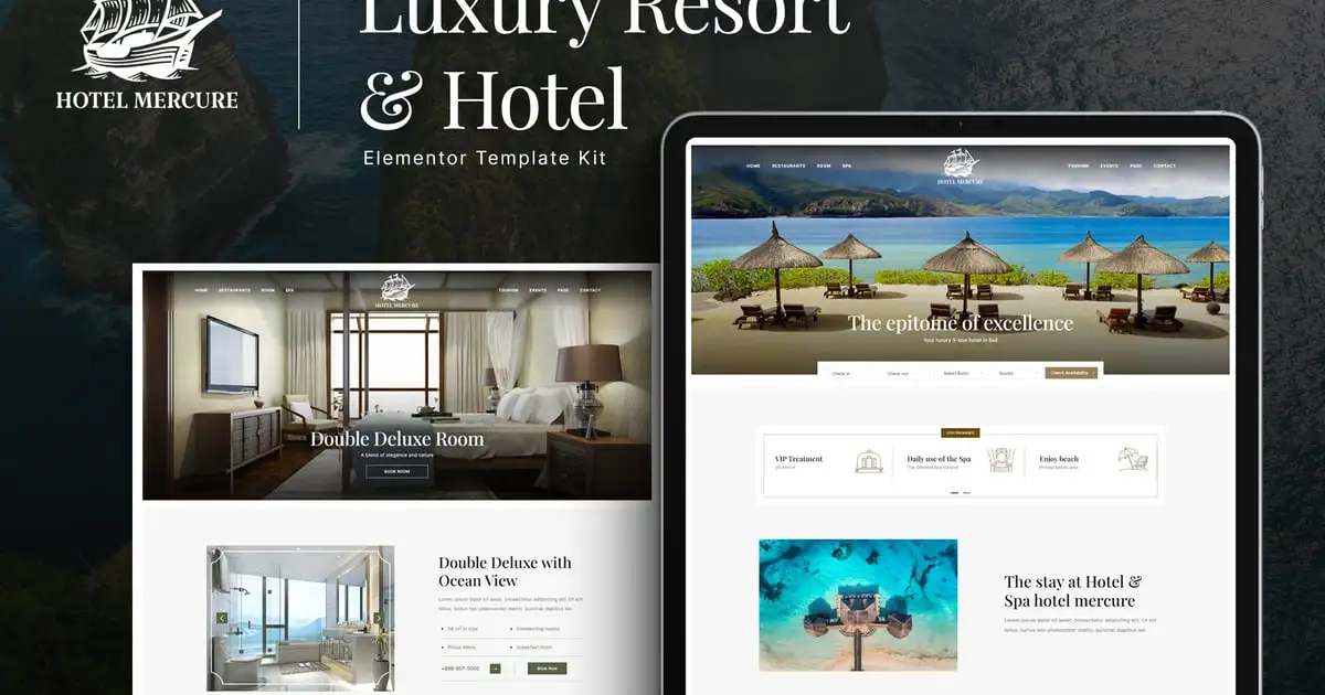 Hotel Mercure – Luxury Resort & Hotel Elementor Template Kit