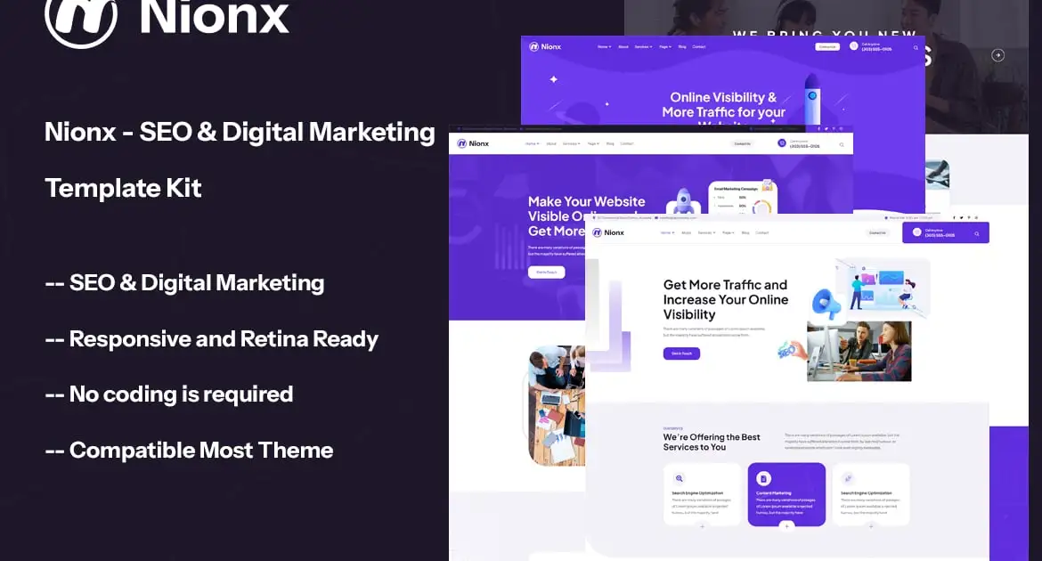 Nionx – SEO & Digital Marketing Template Kit