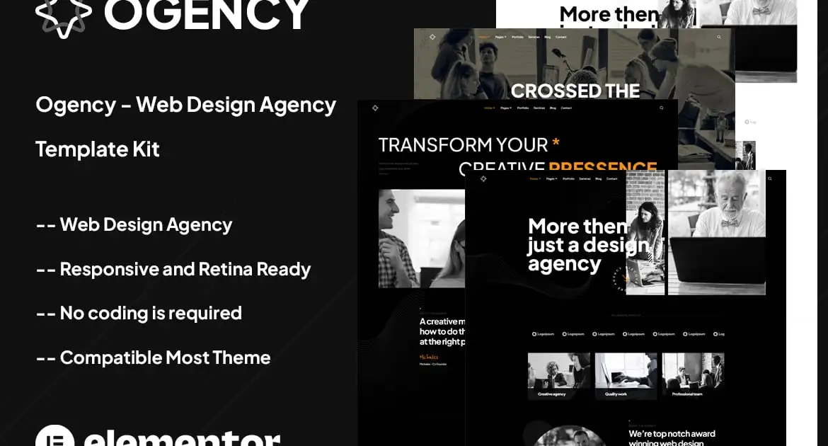 Ogency – Web Design Agency Template Kit