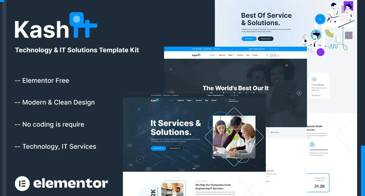 Kashit – Technology & IT Solutions Template Kit