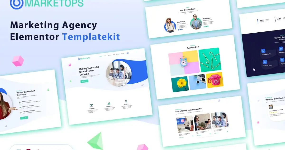 MARKETOPS | Marketing Elementor Template Kit