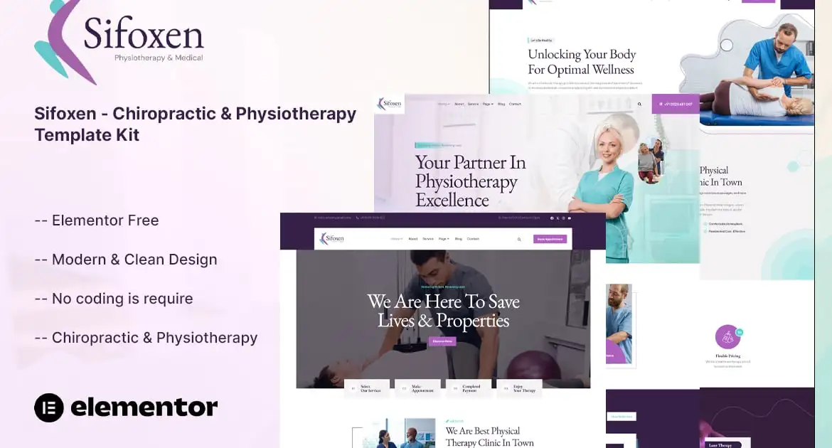 Sifoxen – Chiropractic & Physiotherapy Template Kit