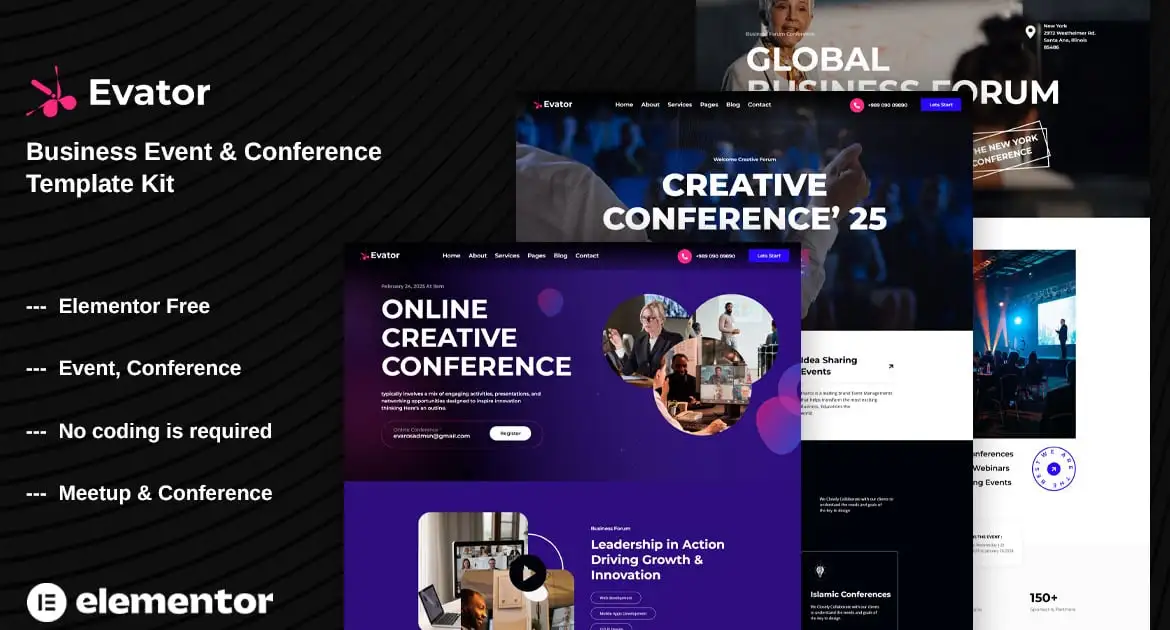 Evato – Business Event & Conference Template Kit