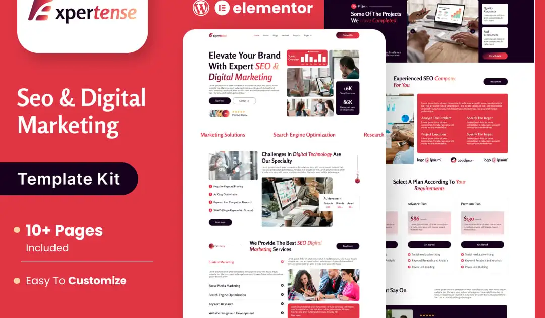 cover-65 Expertense – SEO & Digital Agency Elementor Template Kit