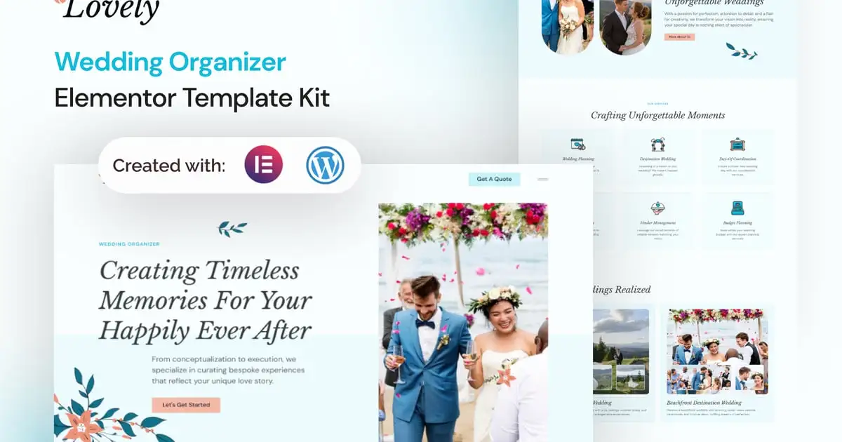 Lovely – Wedding Organizer Elementor Template Kit