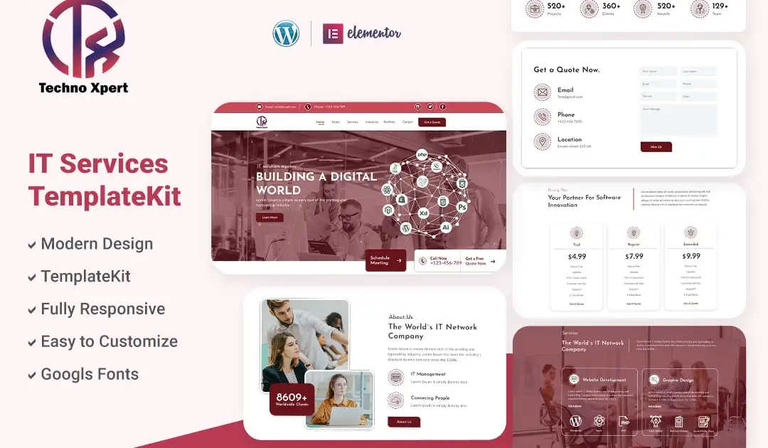 Techno Xpert – Software Agency & IT Solutions Service Template Kit