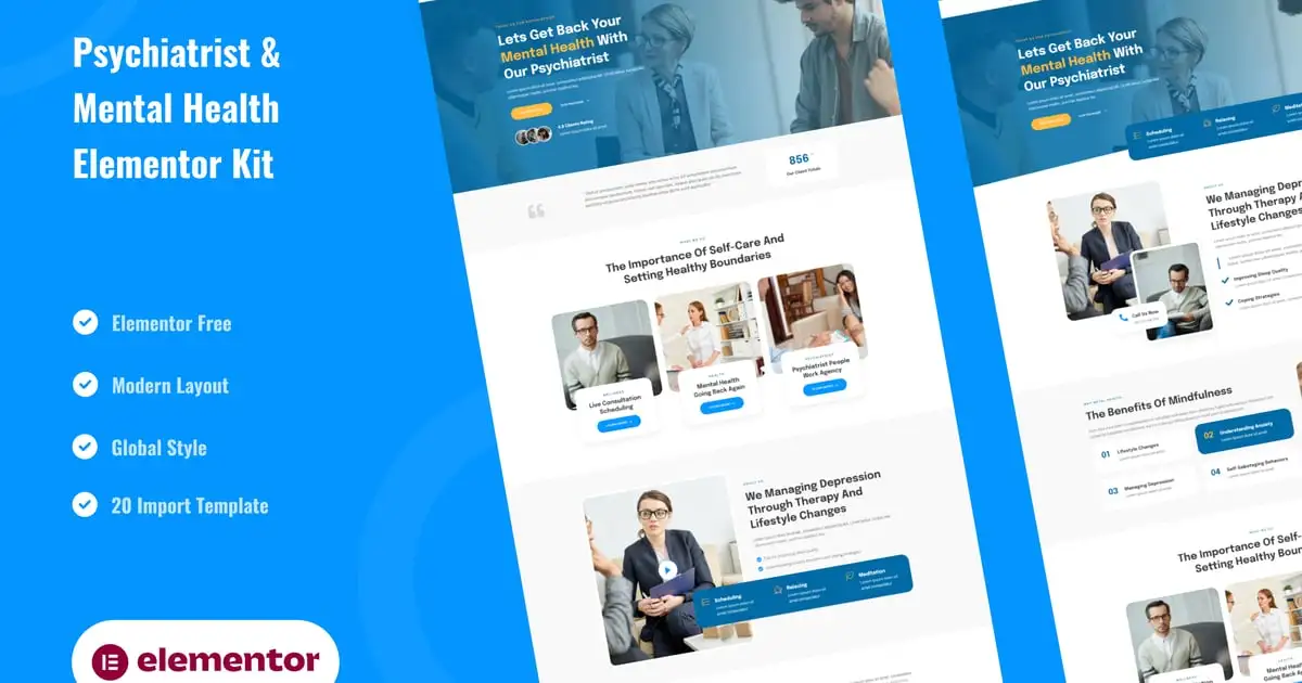 Sikiater – Psychiatrist & Mental Health Service Elementor Template Kit