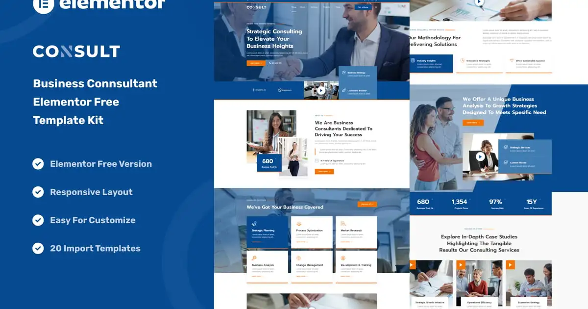 Consult – Business Consulting & Strategy Elementor Template Kit