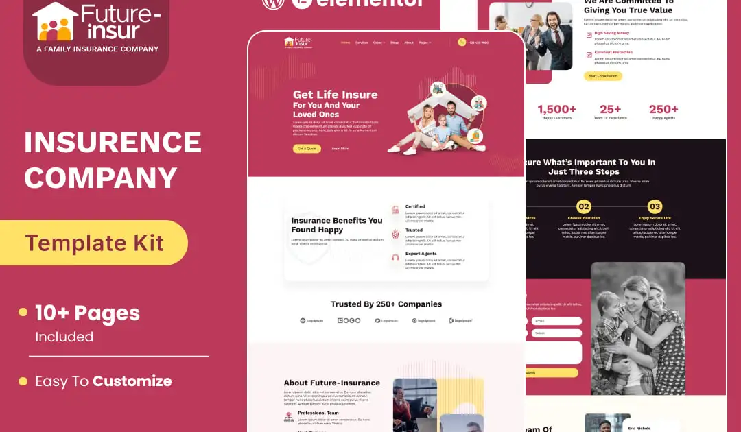 Future Insur – Insurance Company Elementor Template Kit