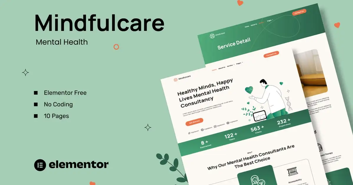 Mindfulcare – Mental Health Consultant Template Kits