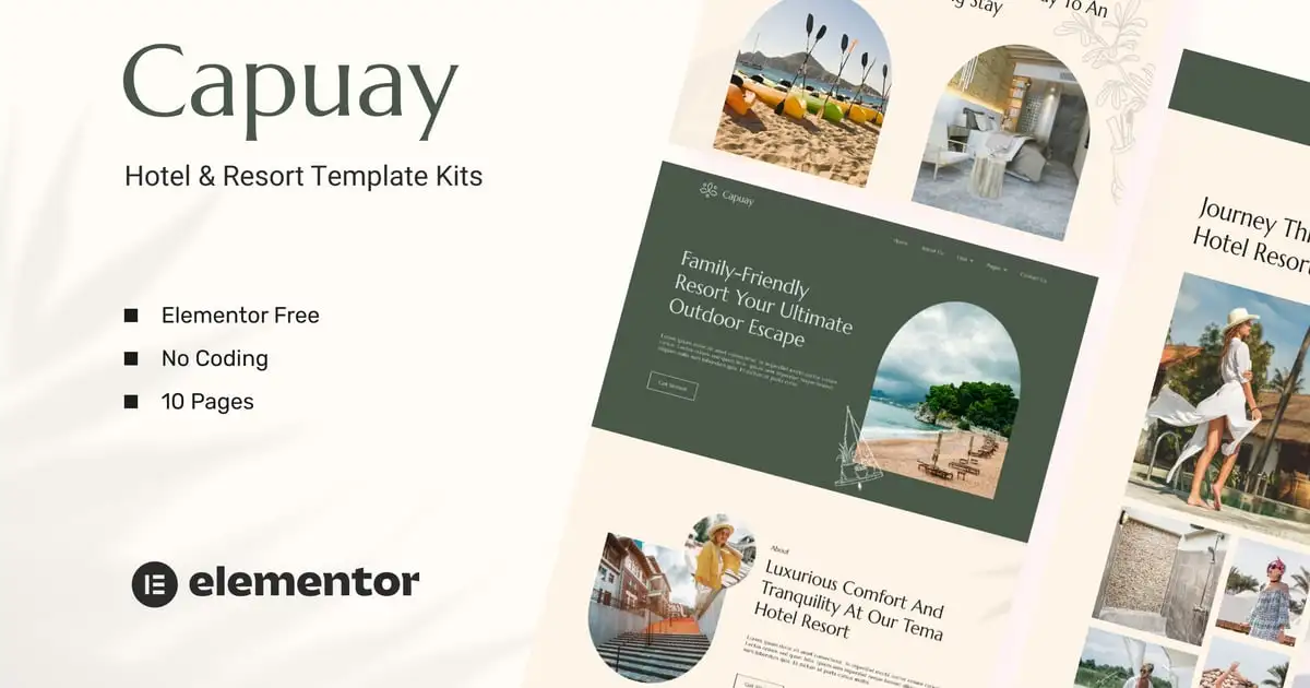 Capuay – Hotel & Resort Elementor Template Kit