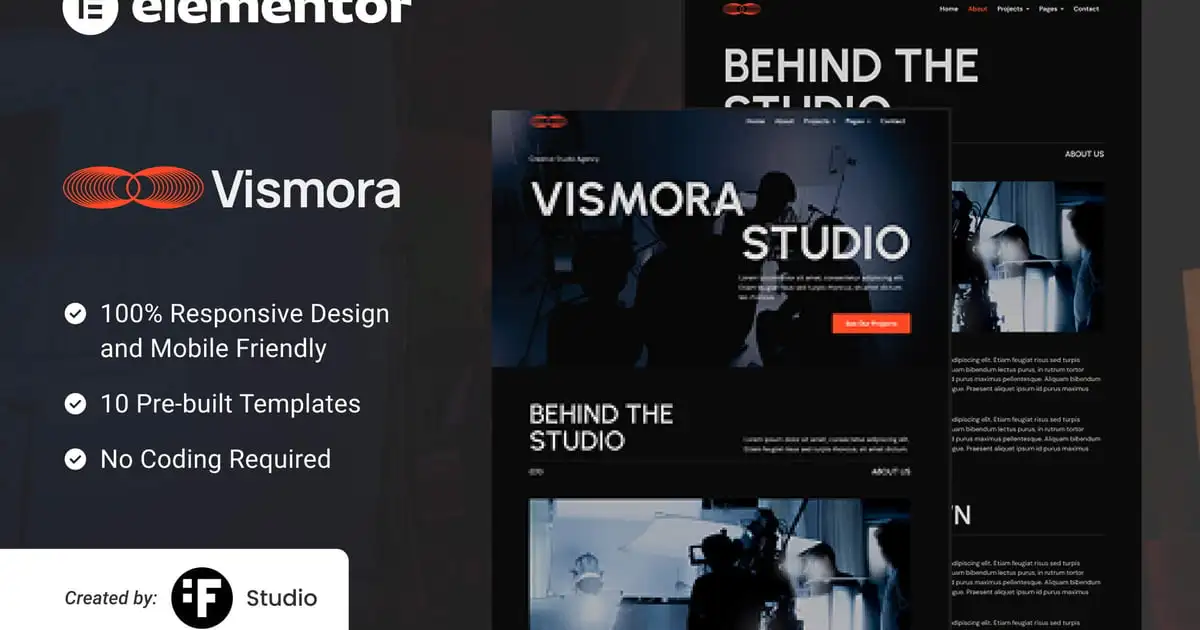 Vismora — Elementor Template Kit for Creative Studios
