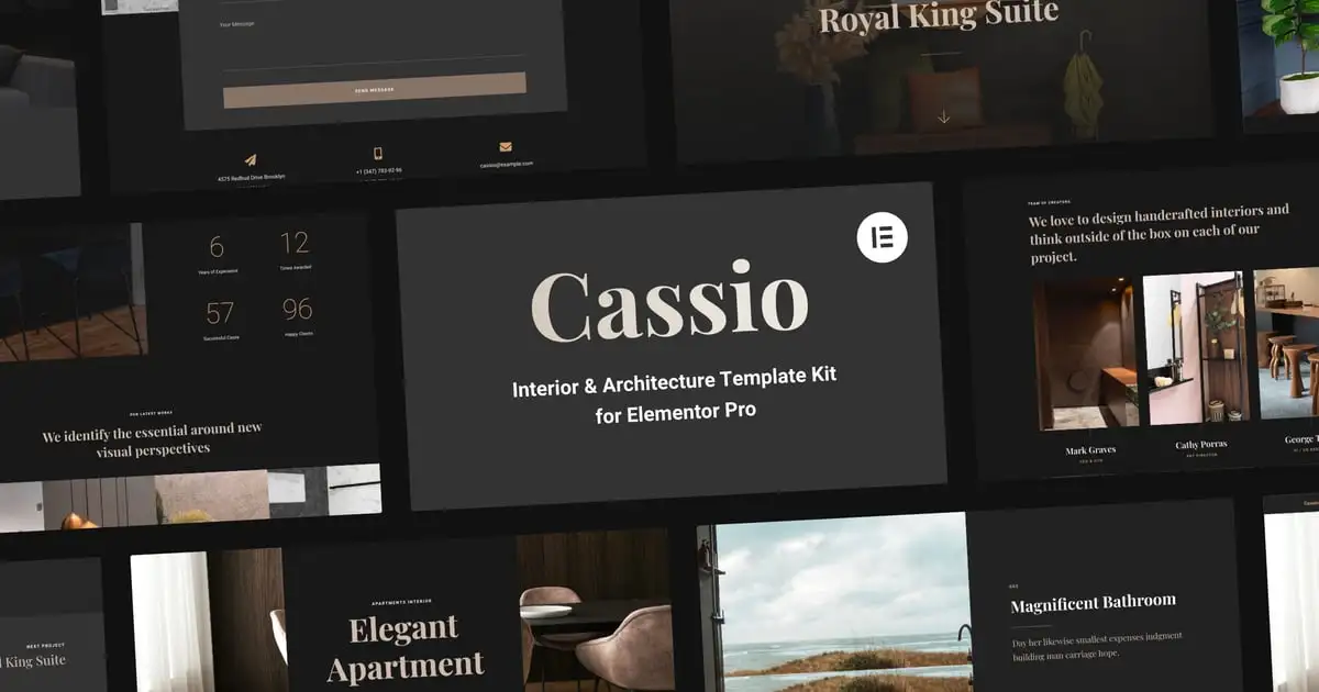 Cassio – Interior & Architecture Elementor Pro Template Kit