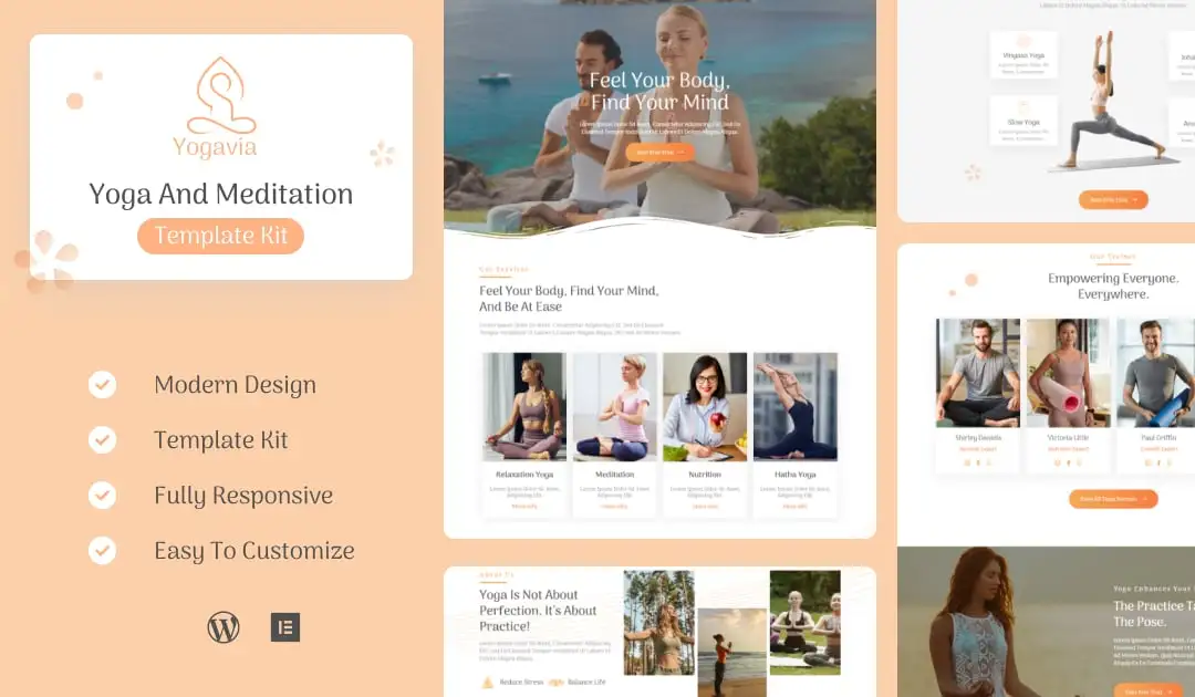 Yogavia – Yoga & Meditation Elementor Template Kit