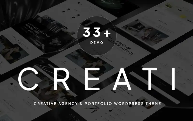 Creati – Modern Creative Agency & Minimal Portfolio WordPress Theme