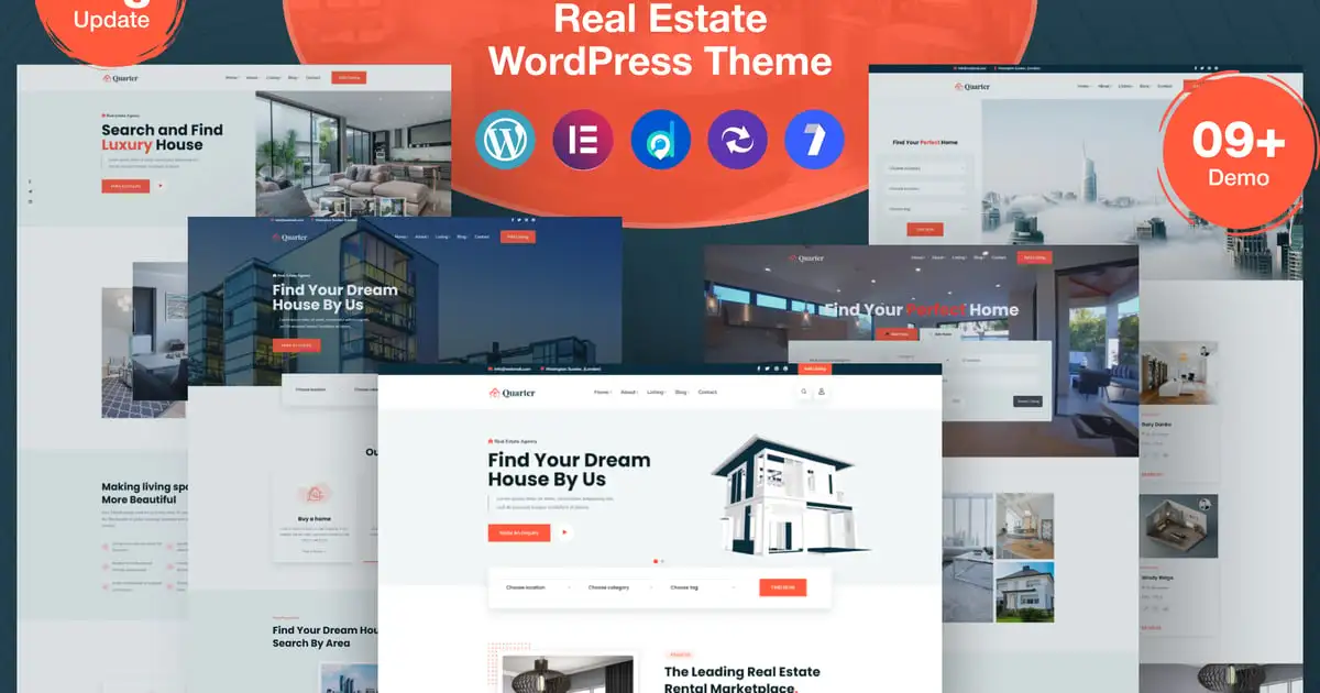 Quarter – Real Estate WordPress Theme