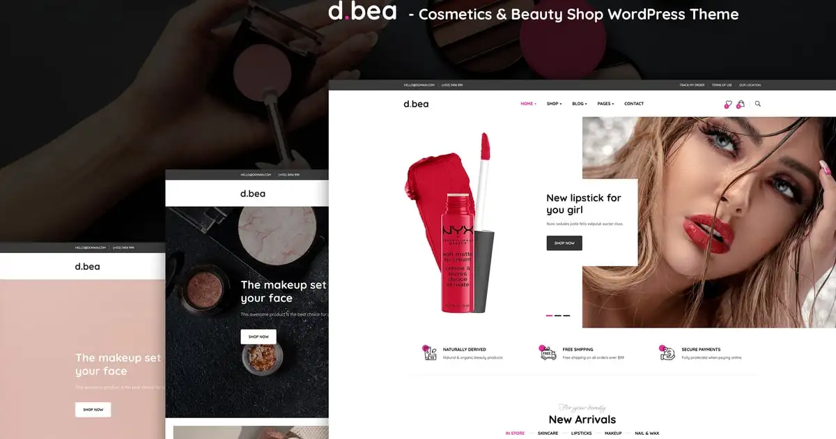 DBea – Cosmetics & Beauty Shop WordPress Theme