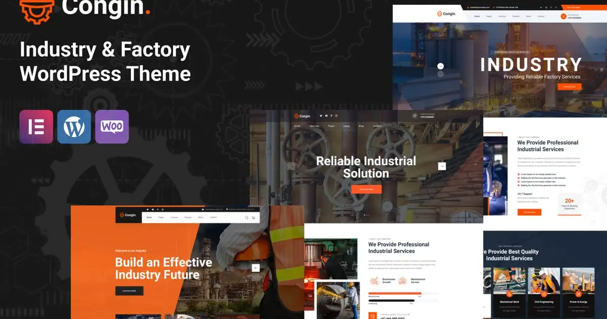 Congin – Industry & Factory WordPress Theme